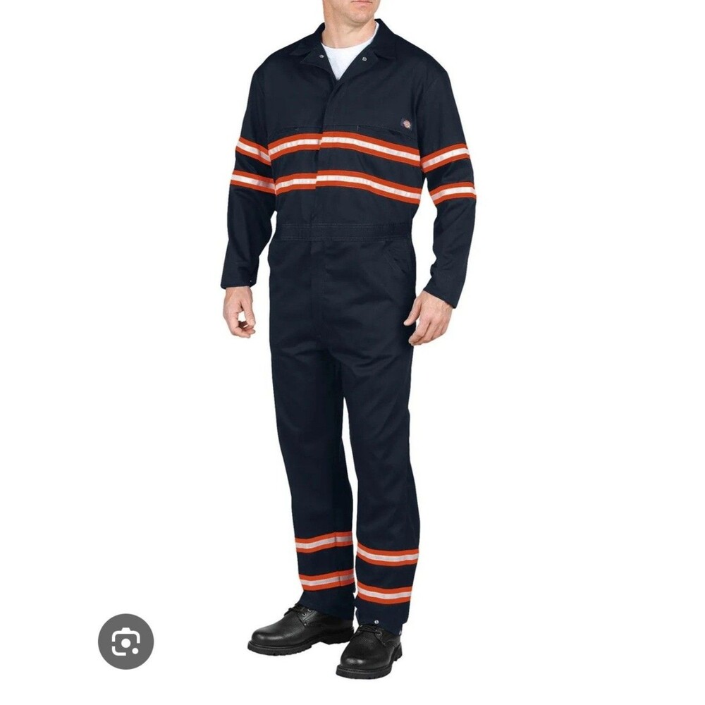 Dickies Men's Coveralls M Reg Reflective Safety Jumpsuit Halloween Costume Work